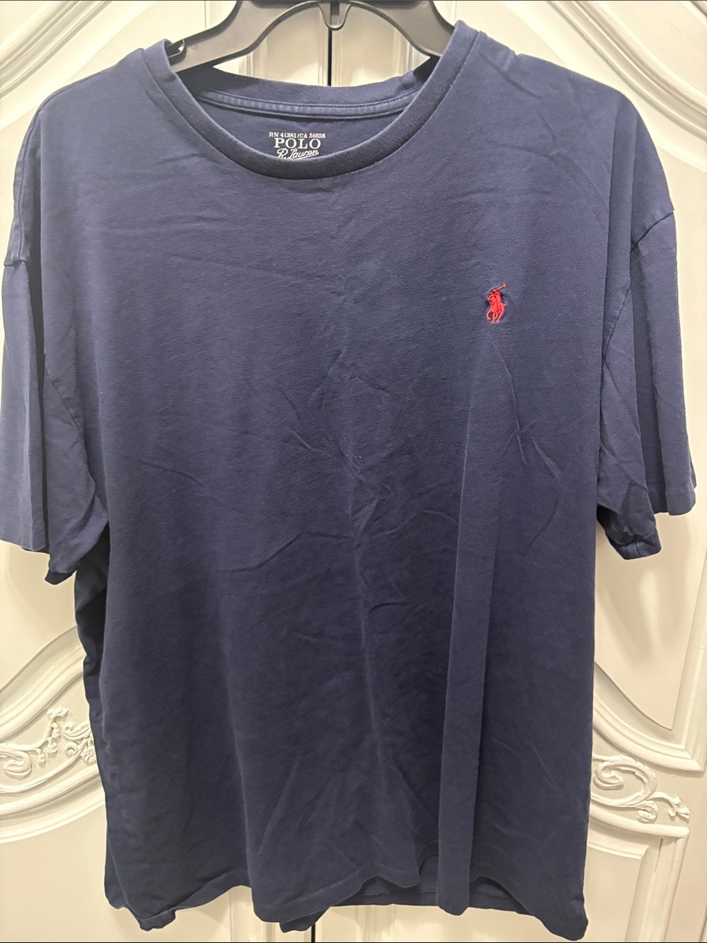 Polo by Ralph Lauren Navy Short Sleeve Tee with Red Pony